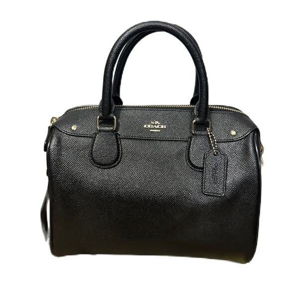 Coach Rowan Black Satchel Bag - Picture 1 of 12